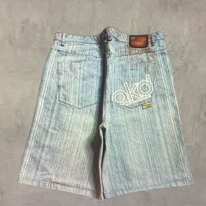 Akademiks Light Blue Jean Shorts